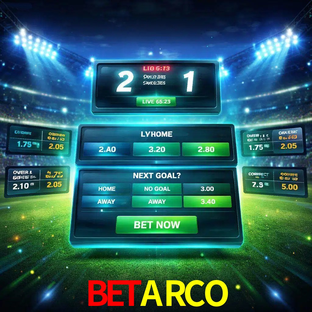 Vista de apuestas en vivo BETARCO durante un partido en curso